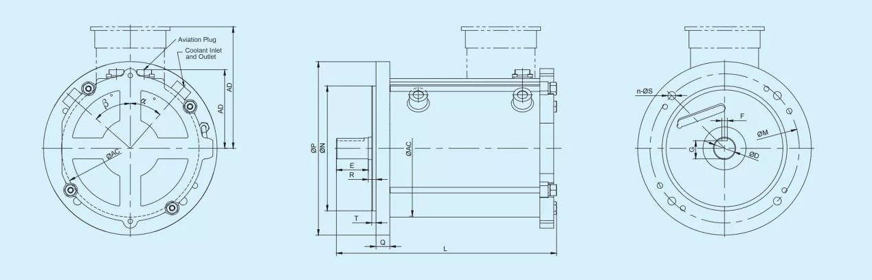 Stainless Steel Water Cooled Induction Motor
